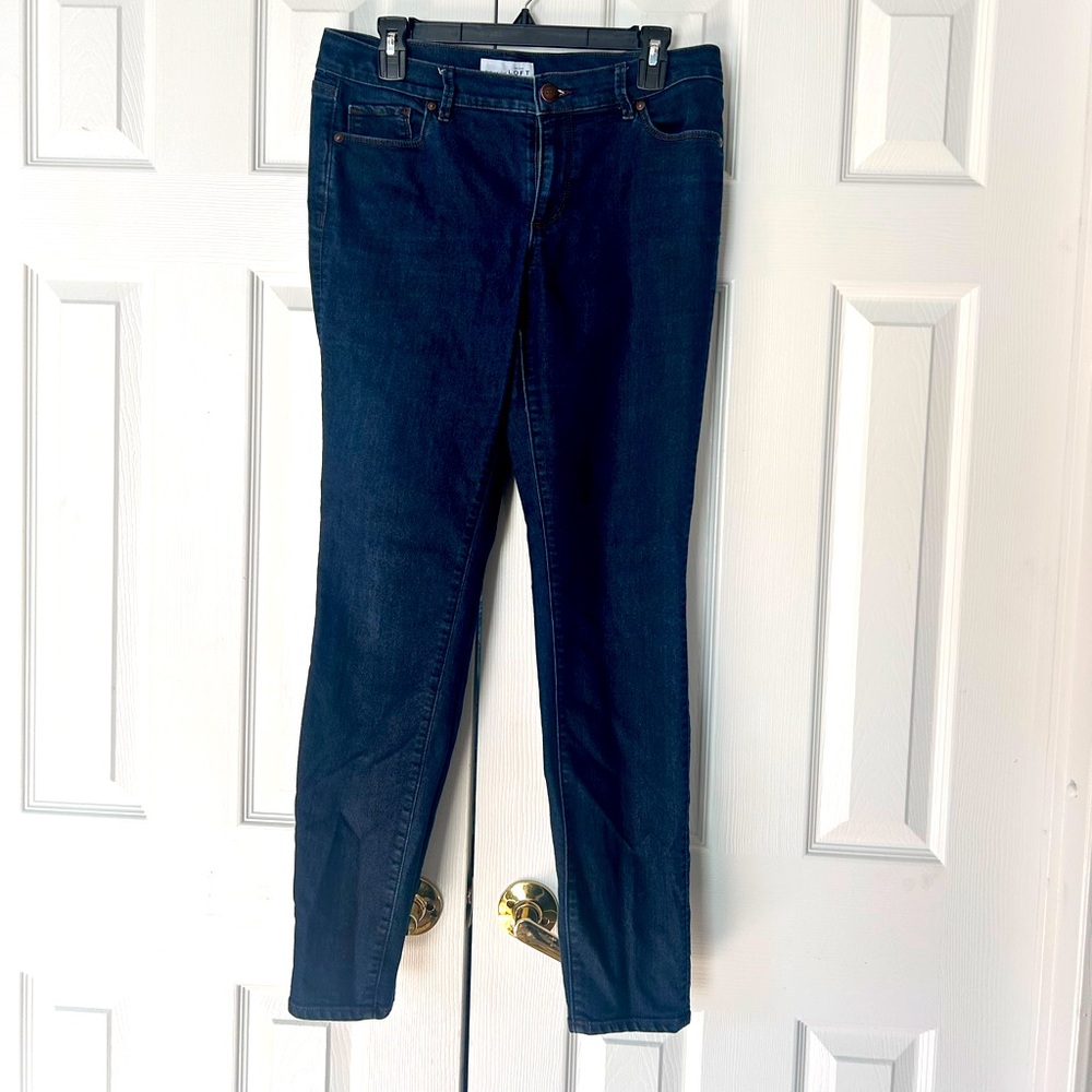 Loft Jeans Modern Skinny size 10 Womens Dark Wash Stretch